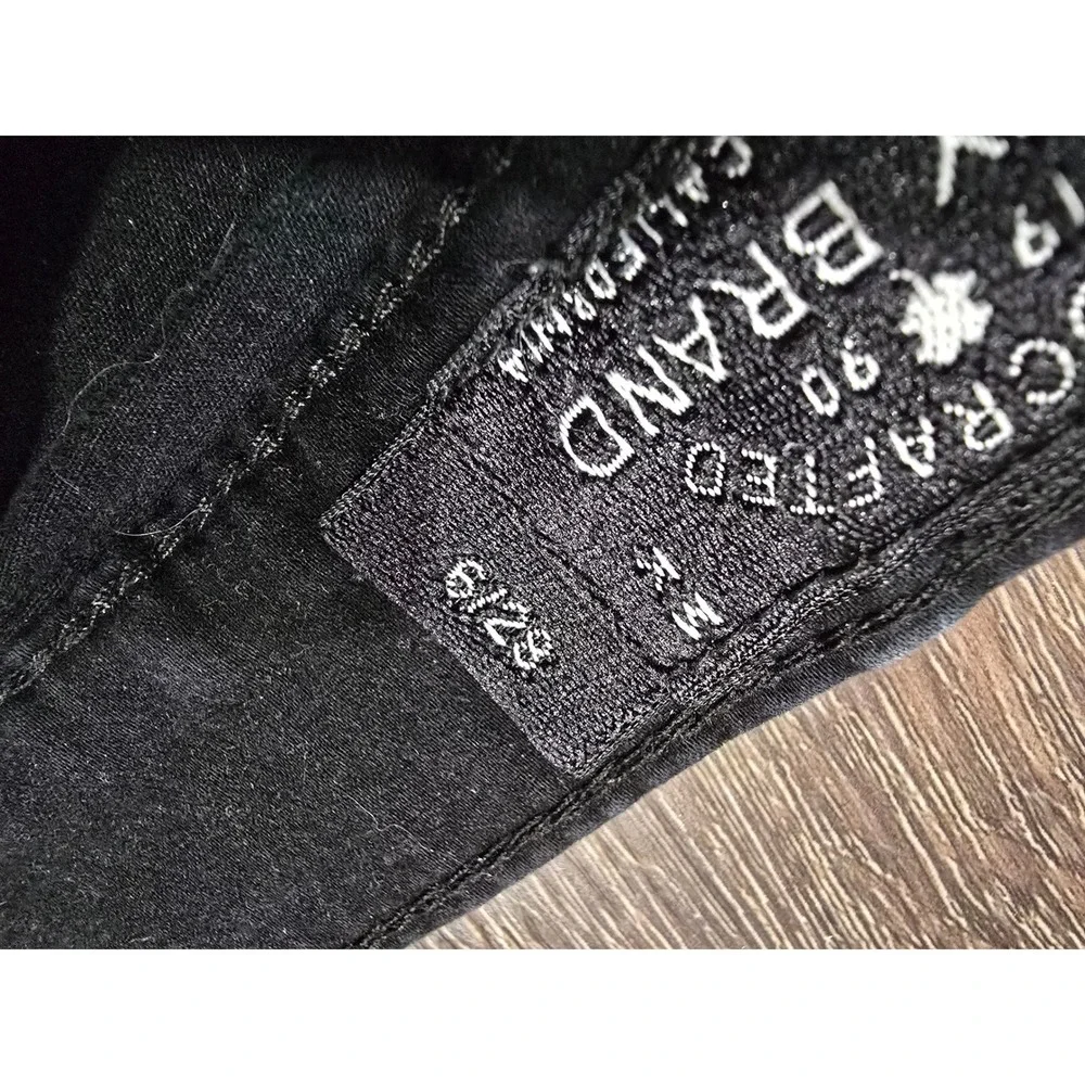 Lucky Brand Brooke Legging Jeans Womens 6/28 Black Skinny Mid Rise Denim Pants